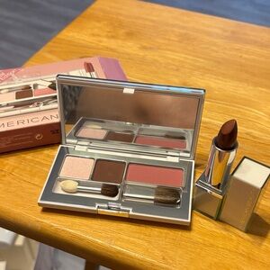 Rose and Brown Eyeshadow & Lip Duo Compact